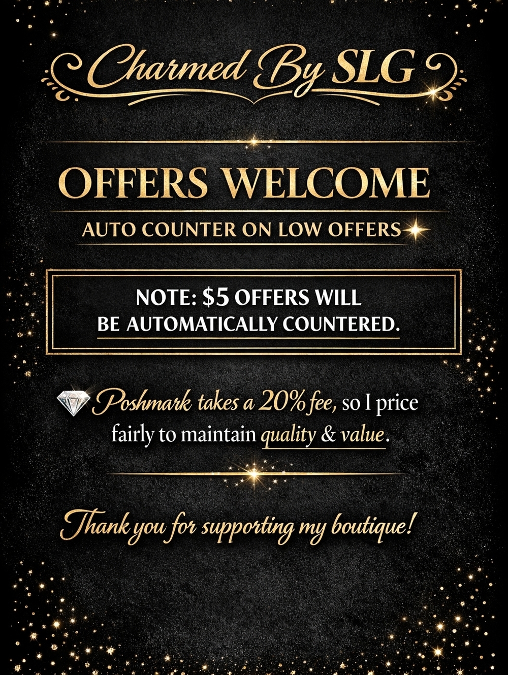 Charmed By SLG | Offers Welcome ✨ Auto Counter on Low Offers